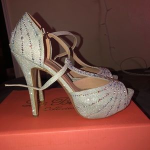 Silver Shimmer Heels